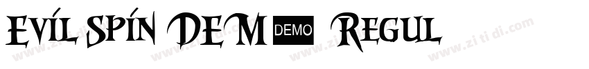 Evil Spin DEMO Regul字体转换